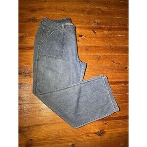 First Issue by Liz Claiborne Company 100% Cotton Blue Jeans Straight Leg Size 16